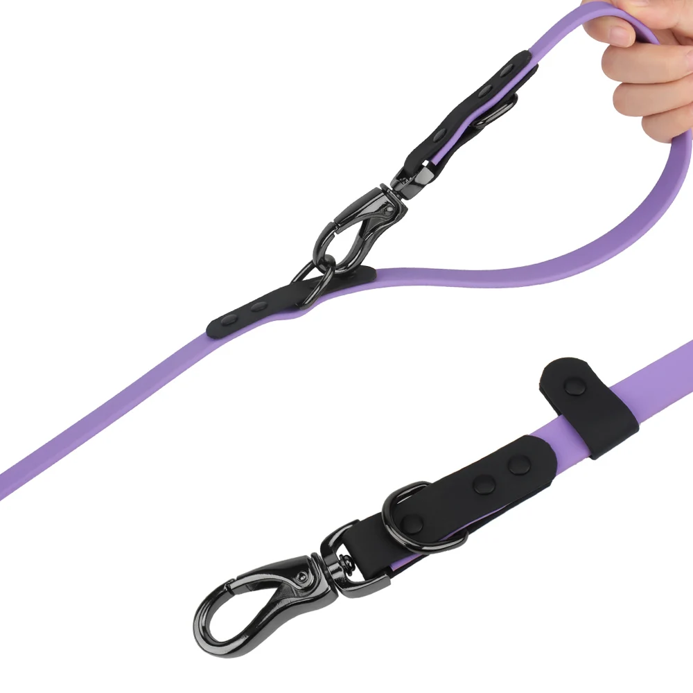 Premium Adjustable Waterproof Dog Leash with Dual Hooks for Enhanced Safety and Durability