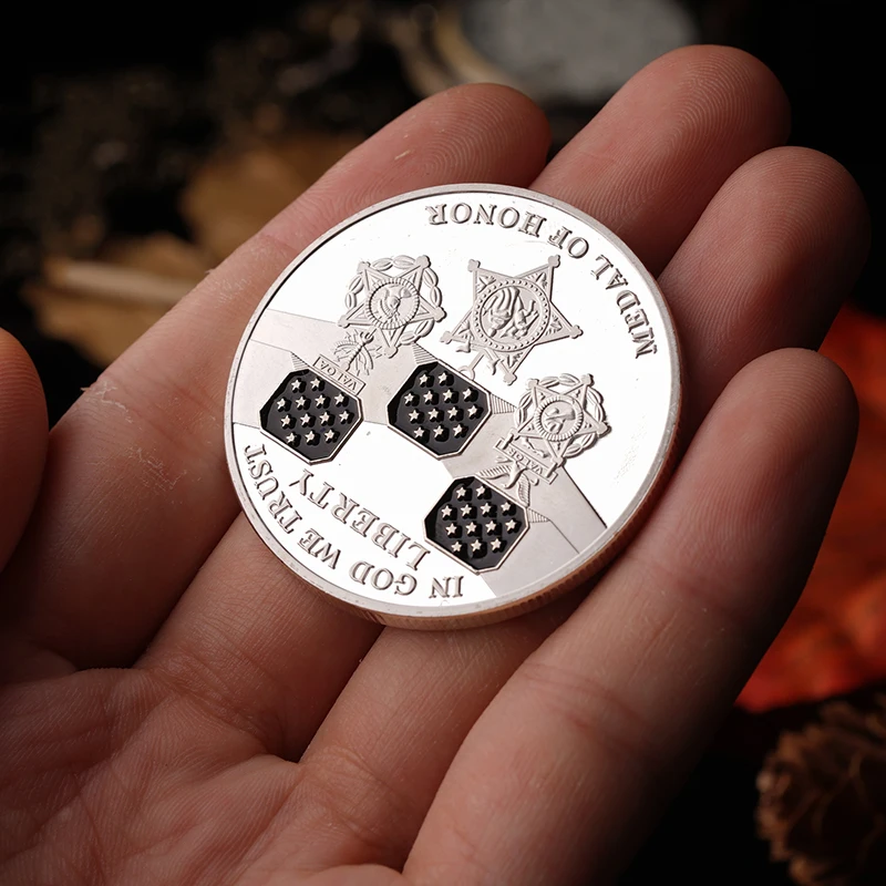 American Honor Metal Medal Of Liberty Regali Militari Monete Di Benedizione Creative Collezione Di Souvenir Significato Commemorativo