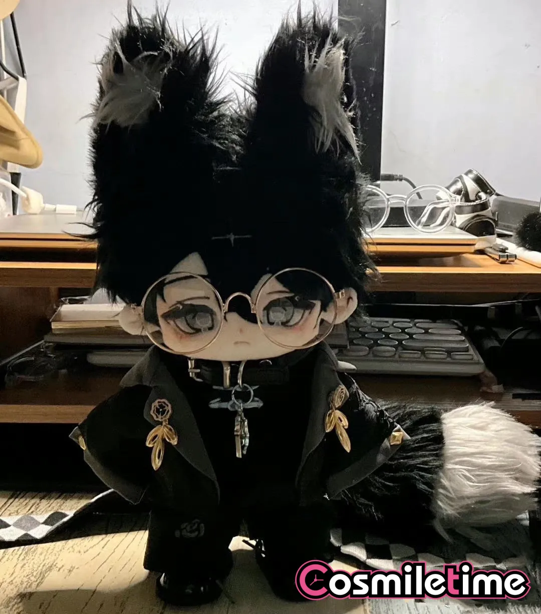 

In Stock Game No attributes Black Monster Ear Tail 20cm Plush Doll Clothes Soft Pillow Cosplay Anime Figure Toy For Kids Gifts