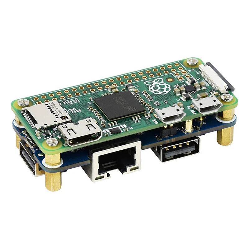 Waveshare-USB 2.0 RJ45  ̴  , HAT ̽ ǵ Ȯ ,    W WH