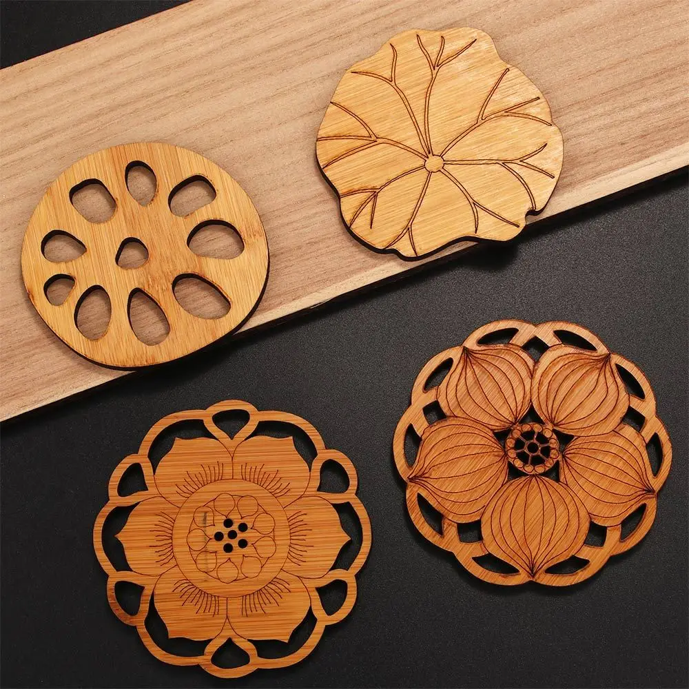 

Vintage Hollow Coffee Mug Drink Kungfu Tea Accessories Tea Cup Home Decoration Coaster Cup Mat Placemat