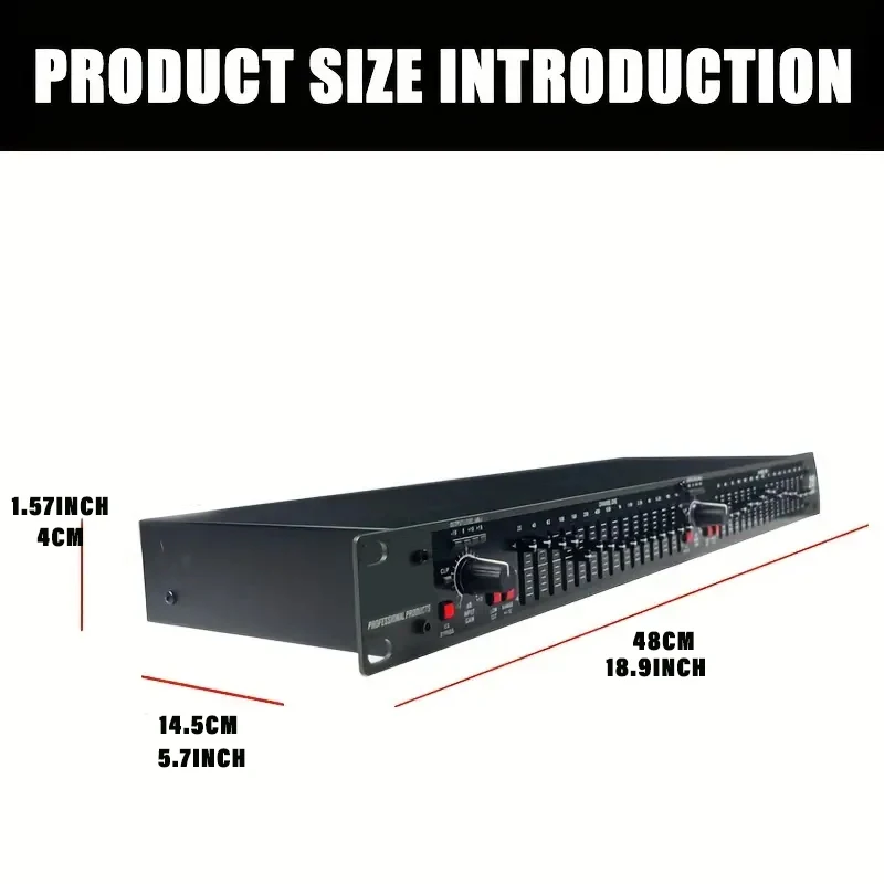 EQ215 Professional Sound Equalizer US Plug Precision Tuning Studios Live Performances audio equalizer