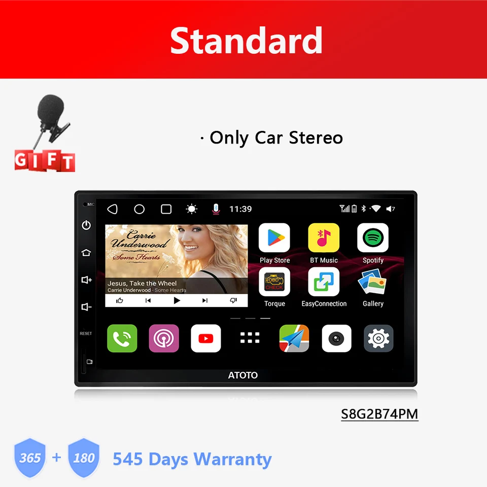 ATOTO S8G2114P(4G＋32G) Amazon.com: ATOTO S8 4+32G 8-core 9 inch Android Double Din Car
