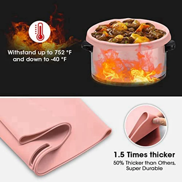Replacement Slow Cooker Liners Reusable Crock Pot Divider, Safe Silicone Cooking  Bags Fit 7-8 Quarts Oval Or Round Pot 2Pc - AliExpress