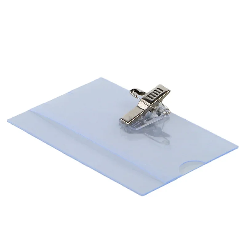 

5pcs/set Transparent ID Tag Cover Badge Holder for Staff Workers Name Business Card Holder Case Working Permit Case Accessories