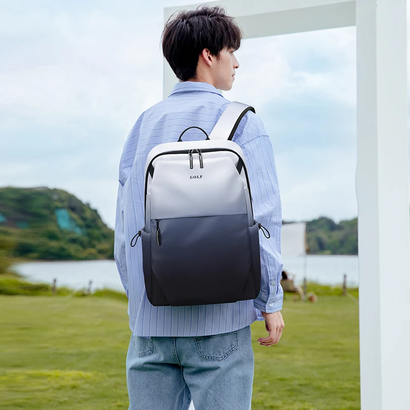 GOLF Men's Backpacks 15.6 inches Laptop Casual Commuter Backpack Waterproof Back Pack Bag School Lightweight Multi Compartments 6