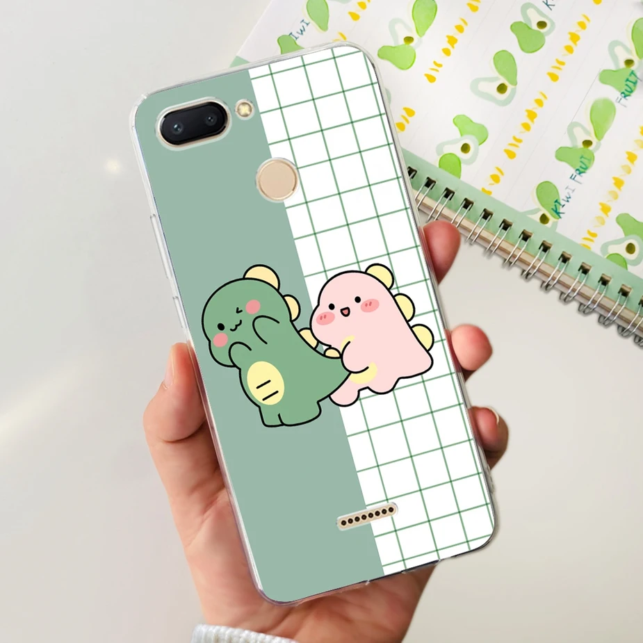 Cute Painted Clear Silicone Phone Case - Soft TPU Shell with Bumper Protection