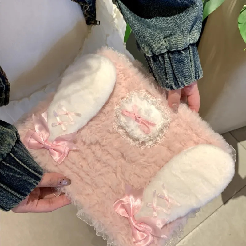 Cute Rabbit Plush Handmade iPad Case
