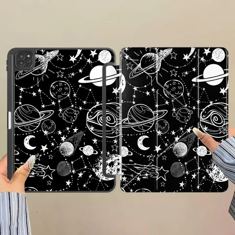 Galactic Tablet Case with Adjustable Holder and Enhanced Protection