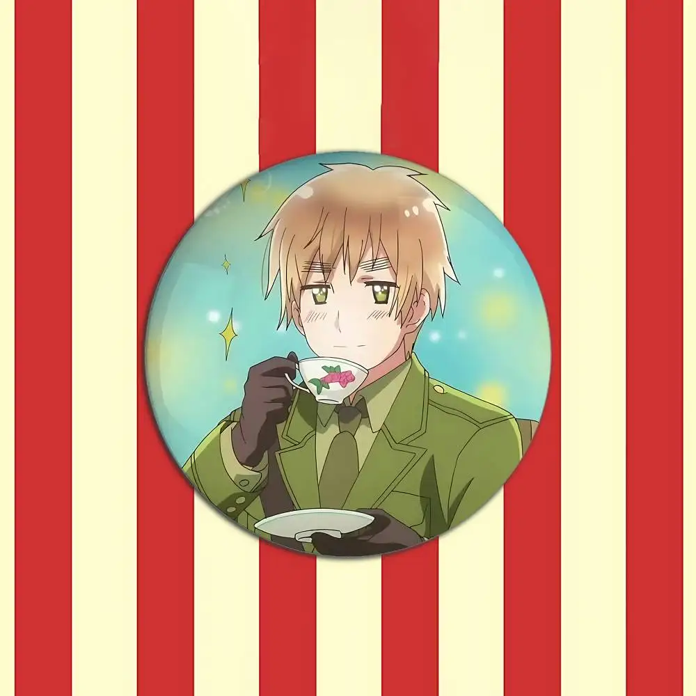 Hetalia World Stars Anime Metal Badge Brooch