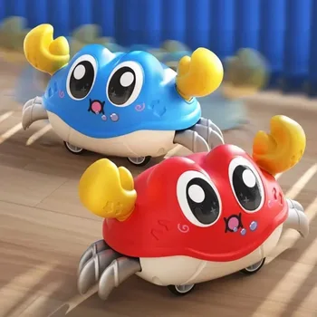 Children's Fun Double Return Force Left and Right Shake Simulation Crab Toy Baby Running Bubble Simulation Crab Crab Crawling 1