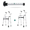 Aluminum Alloy Walking Stick  Thickened SittoWalk Supporter, Adjustable Hand Trolley, NonSlip Elderly Wheelchair 6