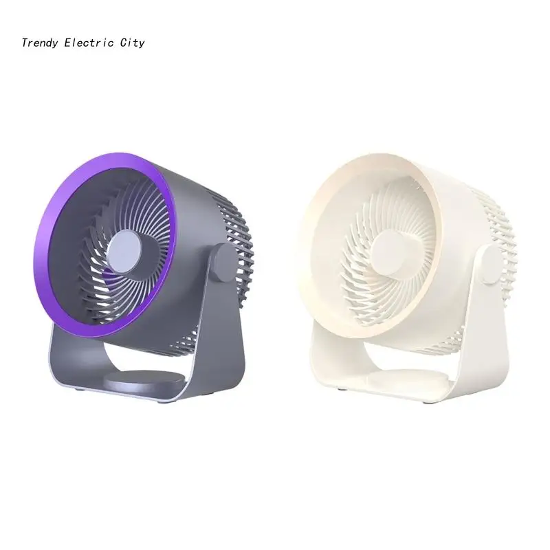 

R9CD Wall Mounted Air Circulator Fan 3 Speeds Rechargeable Portable Fan for Office