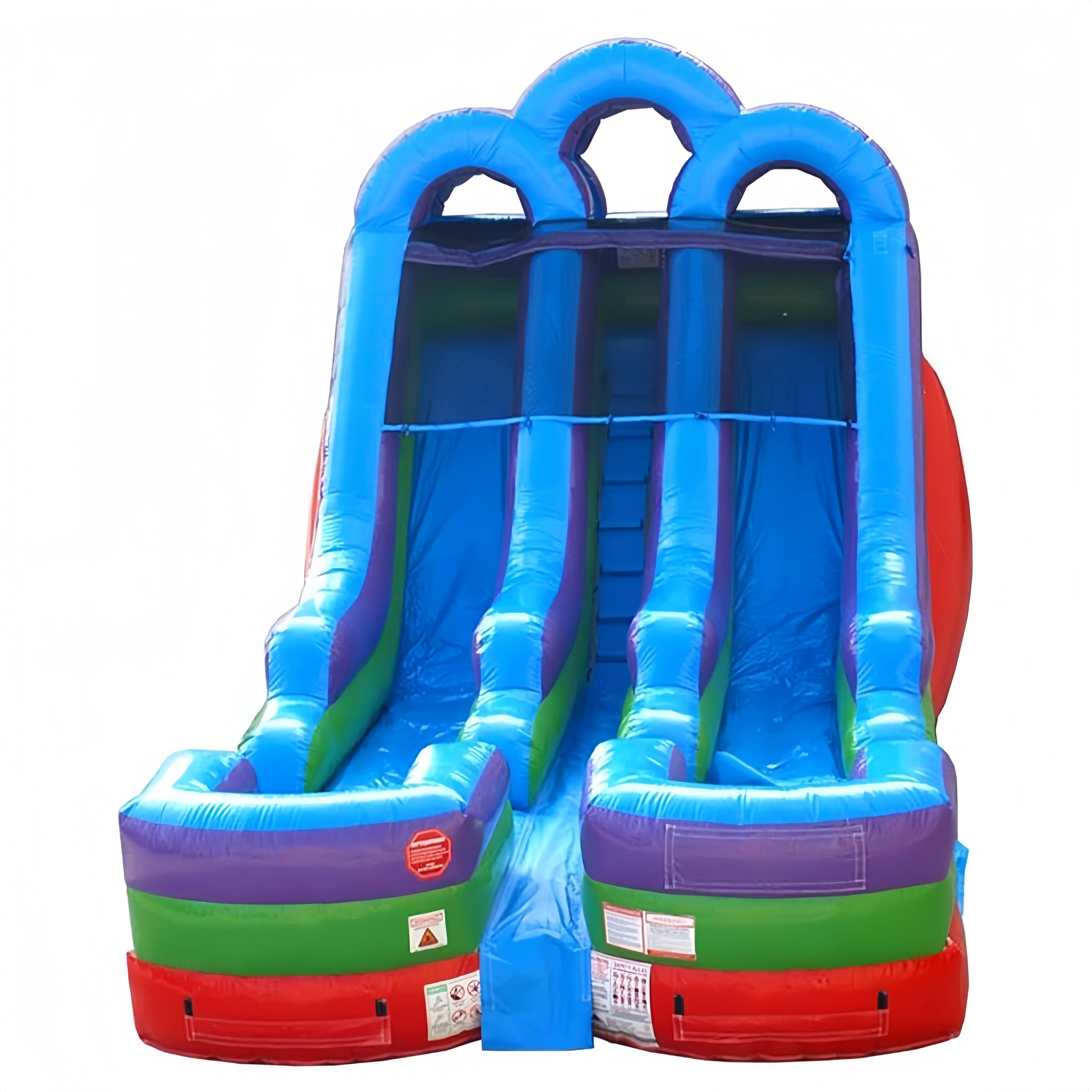 공장 맞춤형 풍선 워터 슬라이드 이중 레인 어린이 파티 게임 풍선 성 워터 슬라이드