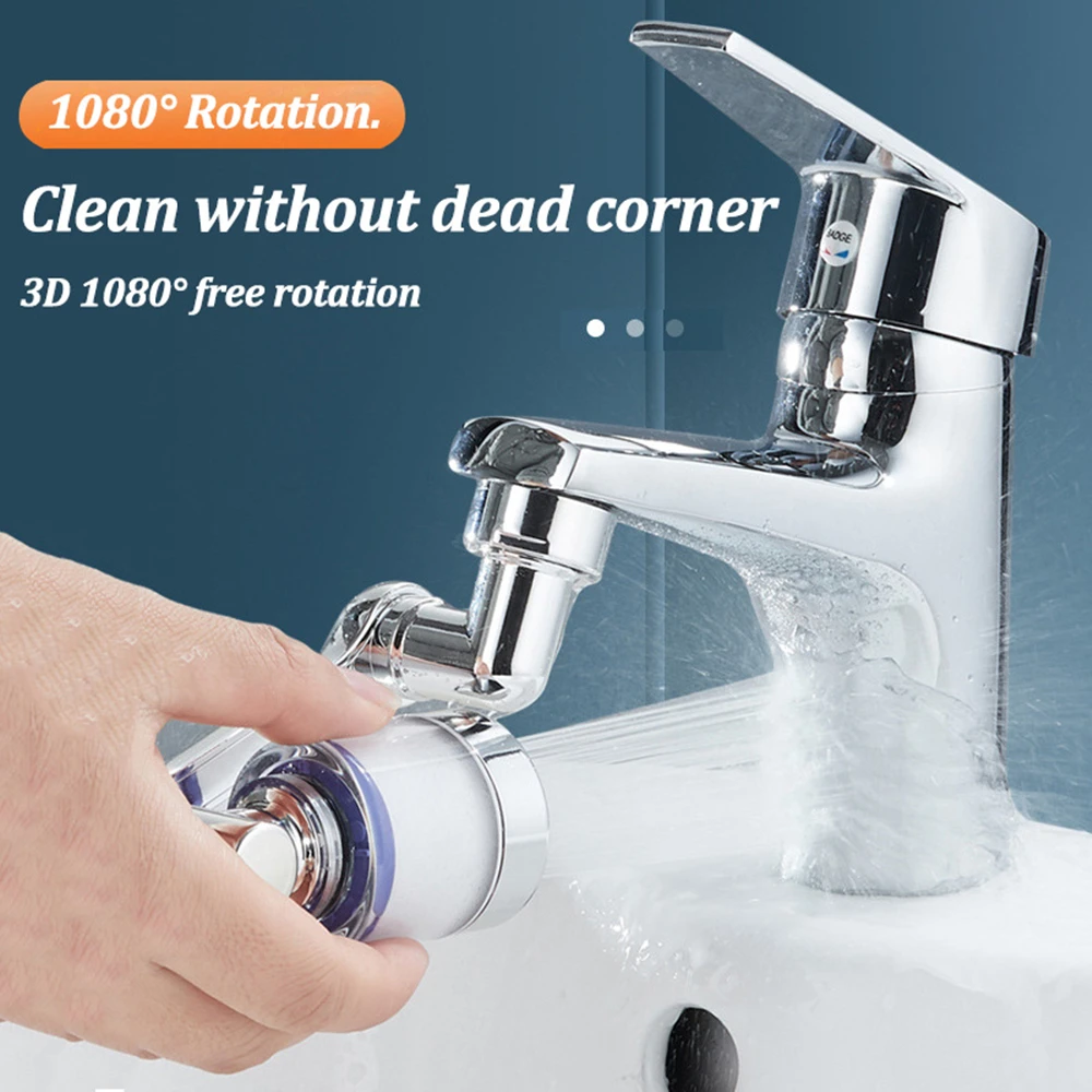 

1080 ° Rotate Universal Faucet Aerator Extender Splash Filter Faucets Filter Bubbler Nozzle Tap Bathroom Faucet Sprayer Head