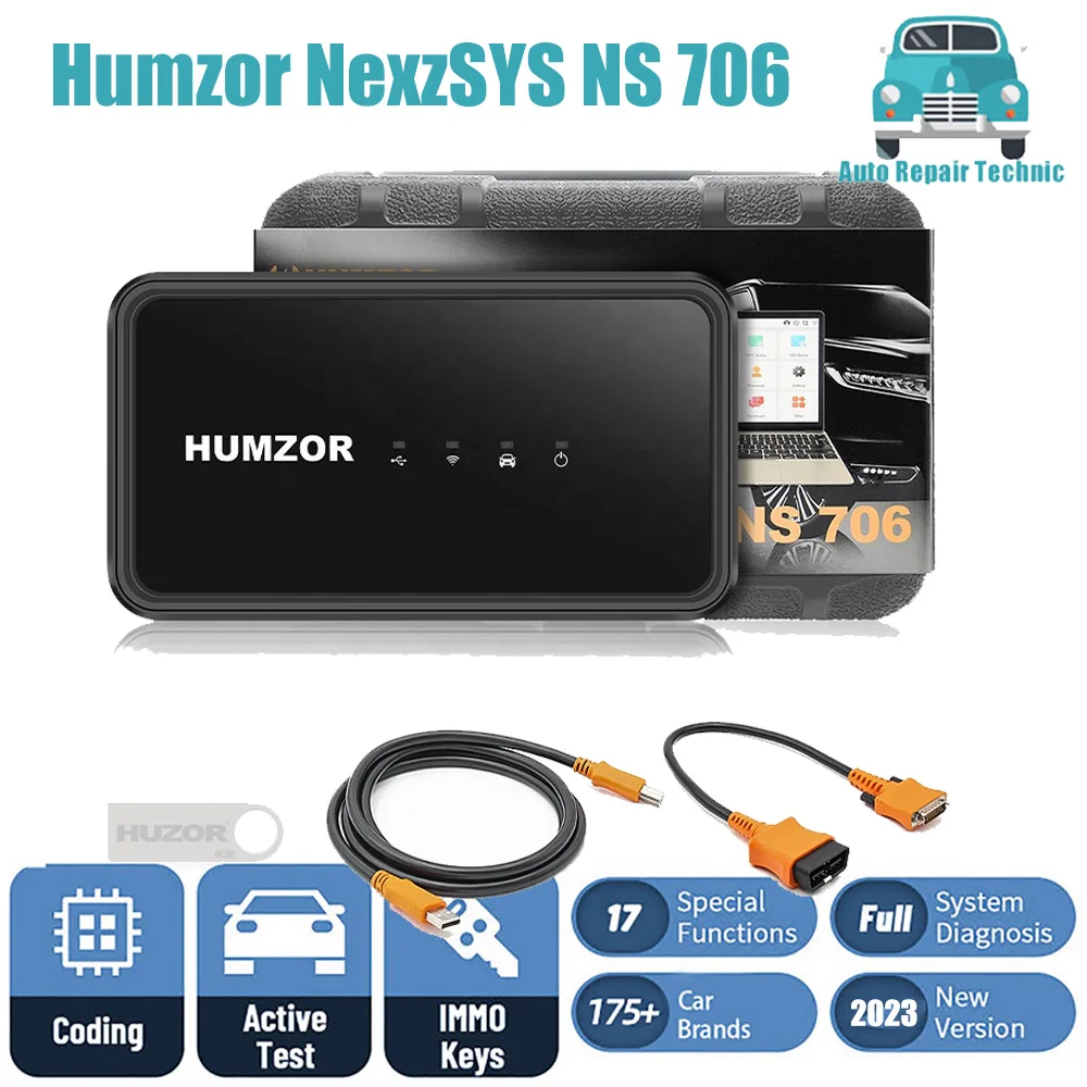 

Humzor NexzSYS NS 706 for SAS CVT ABS Gear Learning 17 Reset Service Car Diagnostic Scan Tools NS706 OBD2 Scanner Key Programmer