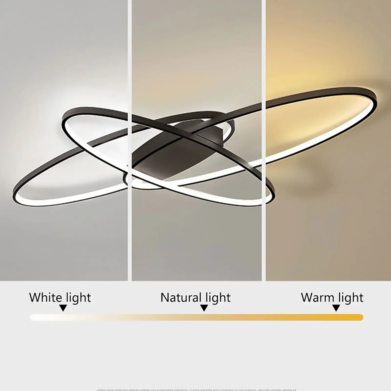 Modern simple Black white Ceiling Light Dimmable Creative Pendant Lamp Living room bedroom Dining Room Fixture LED Chandelier