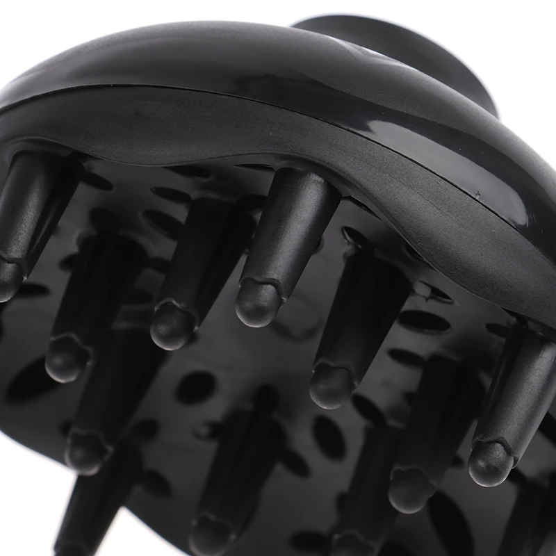 1 adet saç difüzör profesyonel saç şekillendirici Curl kurutma difüzör evrensel kuaför Blower Styling Salon kıvırcık aracı siyah