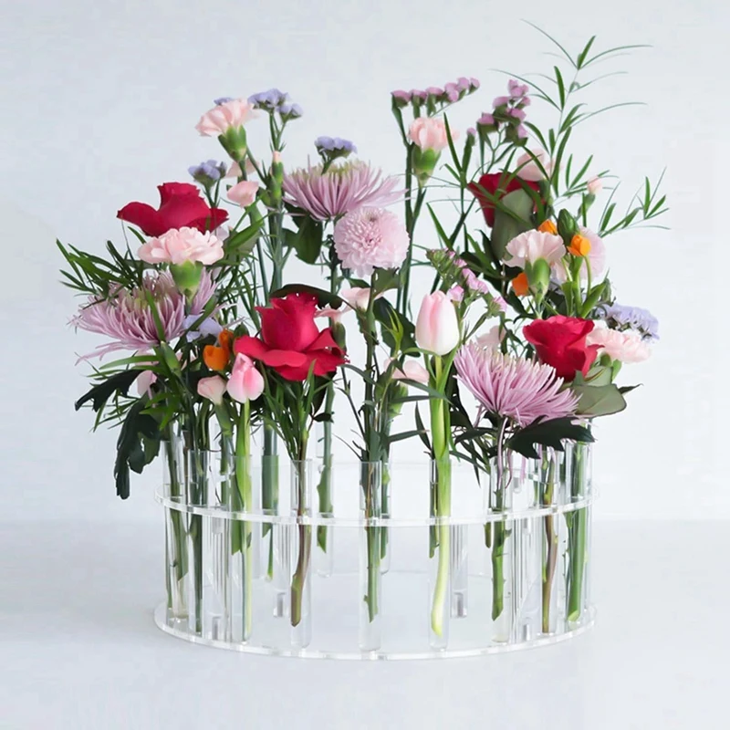 Acrylic Cake Display Board Clear Round Cake Stand 30Cm Wedding DIY Flower Crown Decoration Dessert Trays