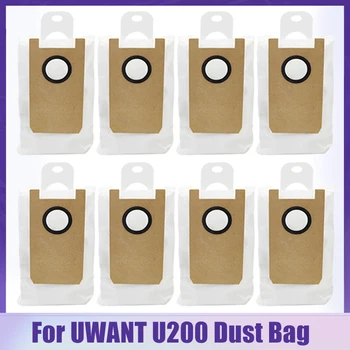 UWANT U200 로봇 진공 청소기용 먼지 봉투 교체 대용량 부직포 먼지 봉투 부품, 가정용 액세서리