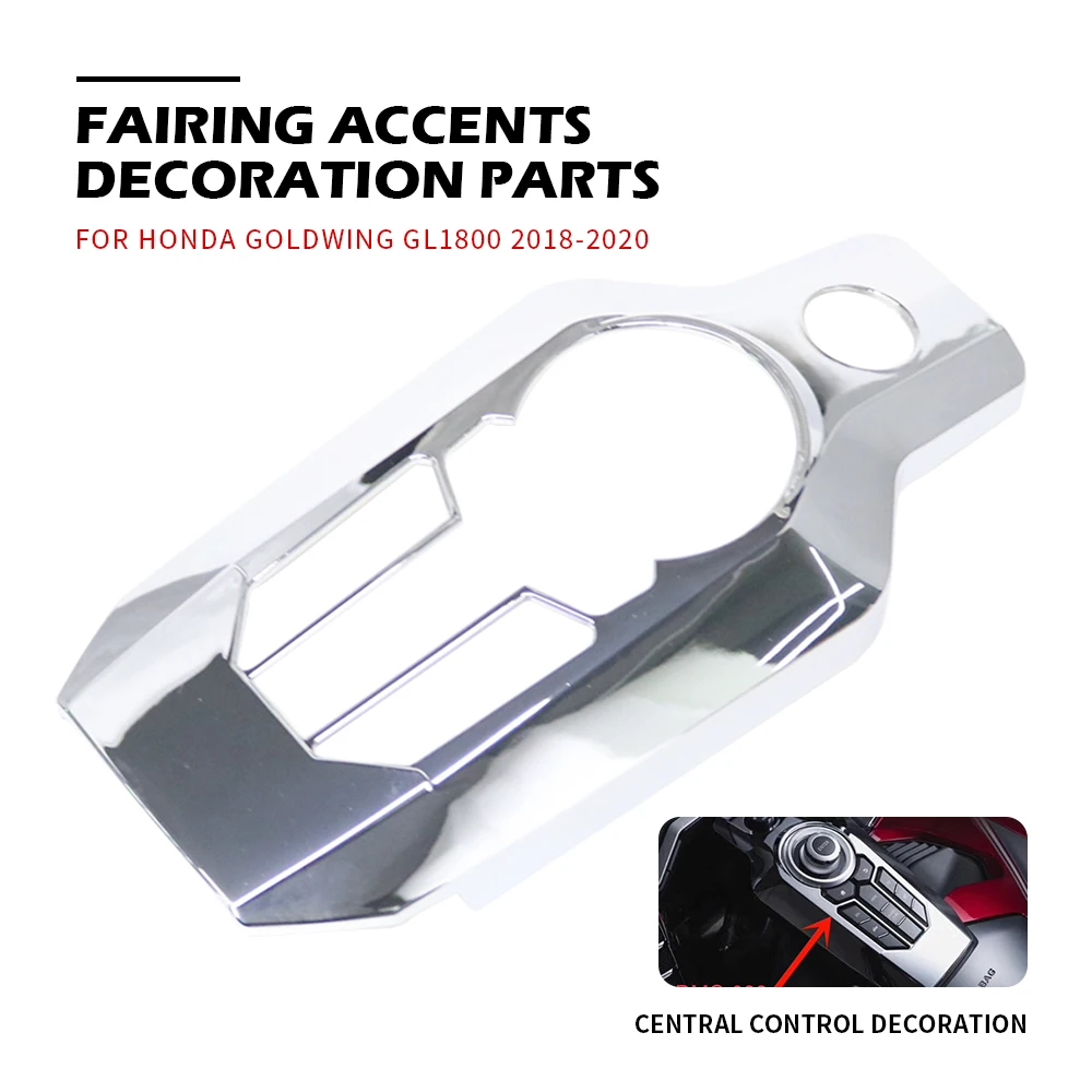

Central Control Cover For Honda Goldwing GL1800 2018~2022 Motorcycle Chrome Fairing ABS Plastic Chrome Decoration Parts