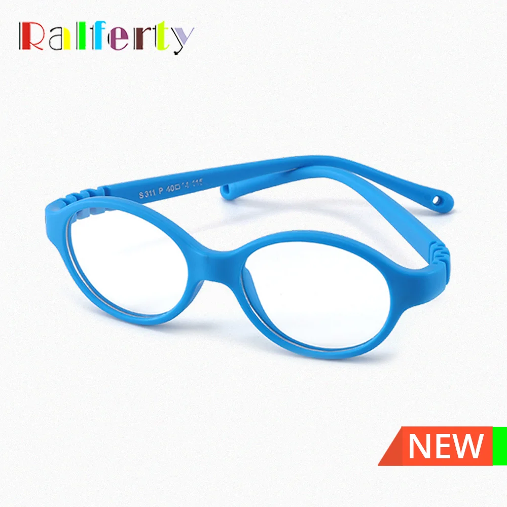 RalfertyBentableEyeglassFramesKidsThickUnbreakableNoDiopter