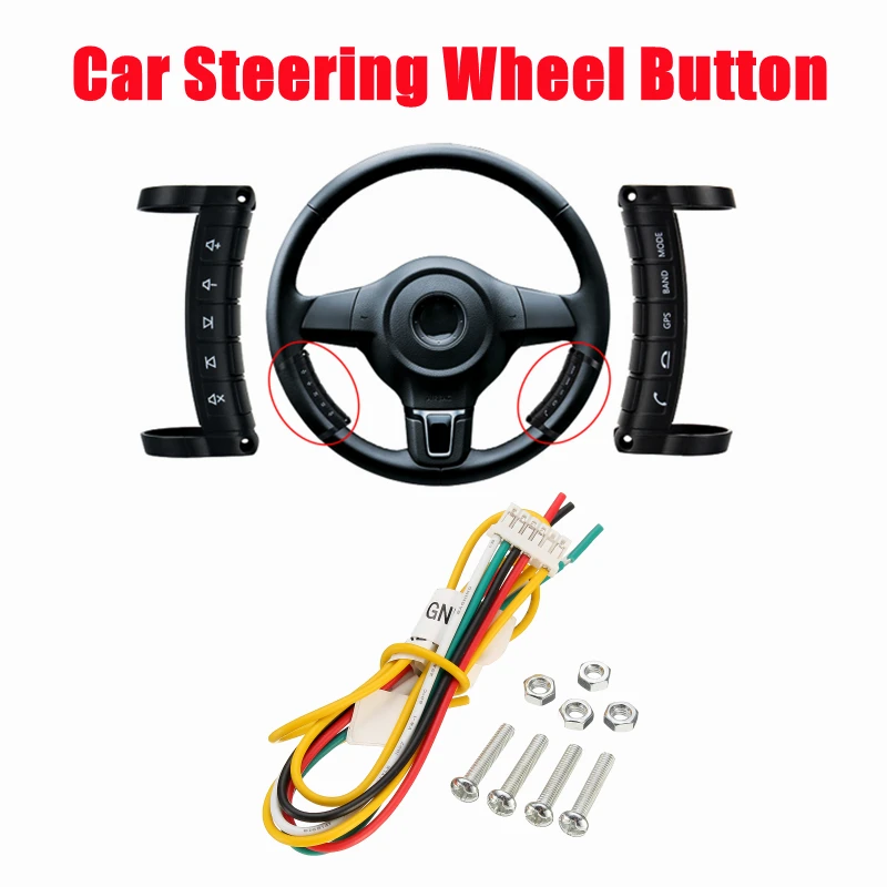 Remote Control Car Steering Wheel Buttons Universal Automobile Dvd