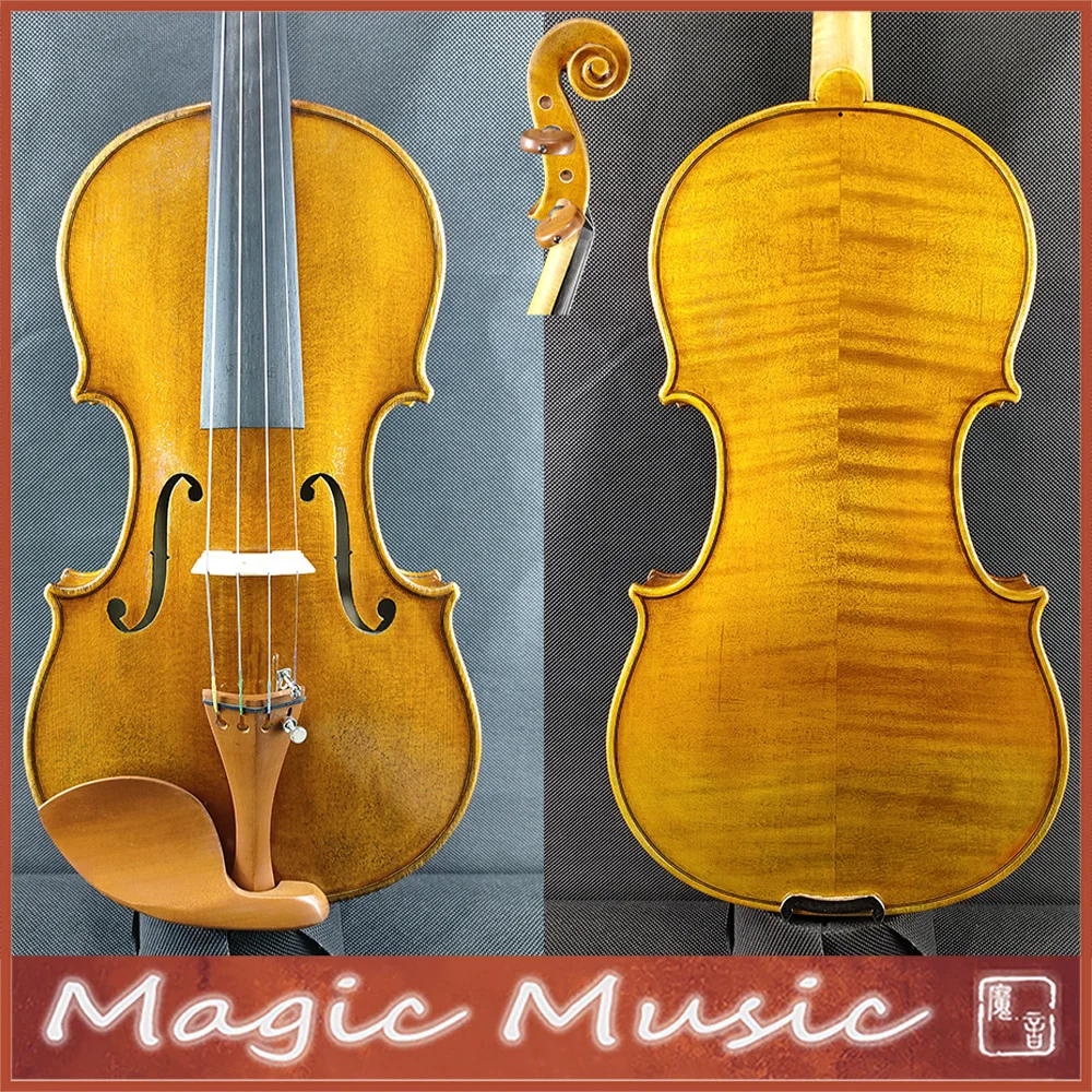 Acoustic Violin SELECTED 50 Years Old Spruce Copy of a 19th Century French Violin 4/4 Size #3233 Amati Model Handmade Oil Varnish