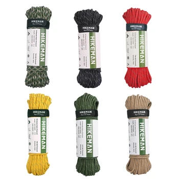 Military Paracord 15M 9 Strand 4mm Parachute Cord Camping Accessories Outdoor Survival Equipment DIY Bracelet Tent Rope 1