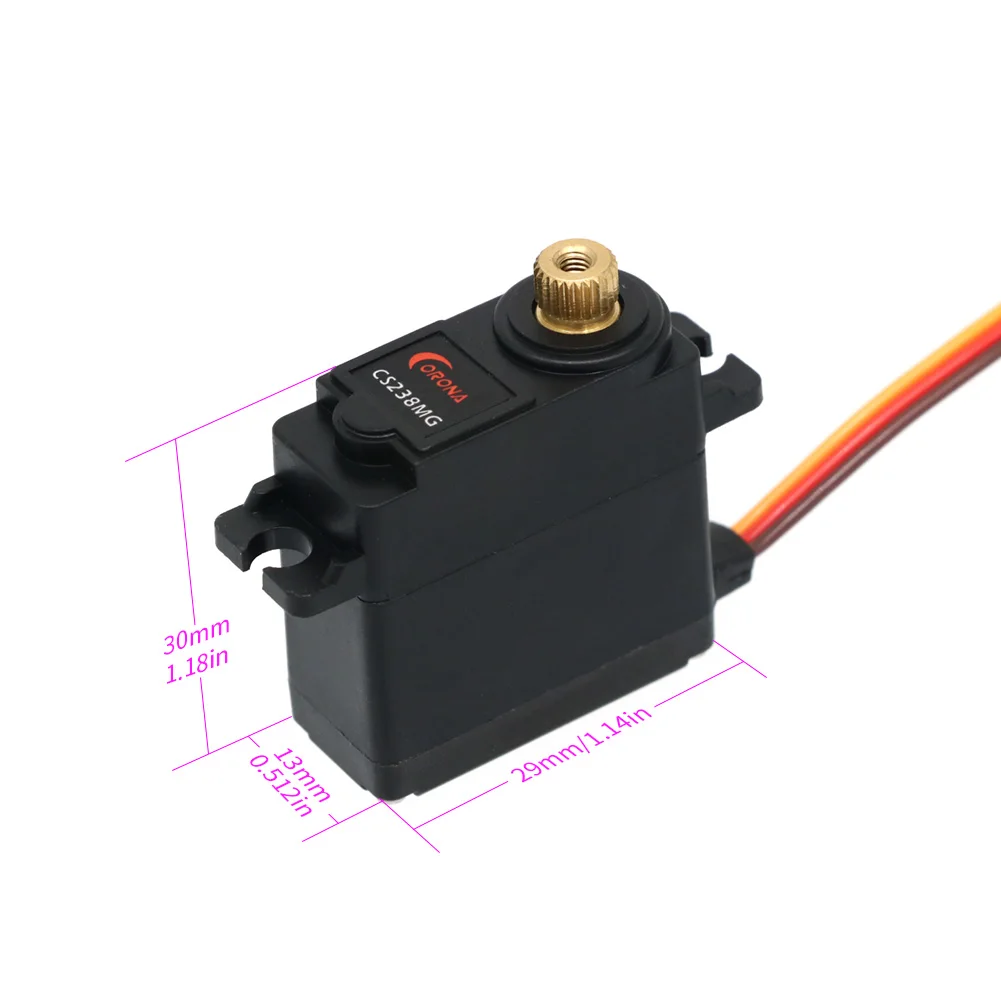 1/2/4pcs Corona CS238MG CS-238MG 6-7.4V 4.6kg Metal Gear Standard Digital Mini Servo For RC Airplane Car Robot Toys Parts
