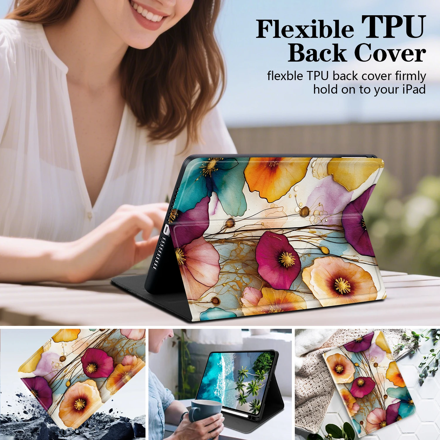 Premium Leather Tablet Case with Stylus Holder