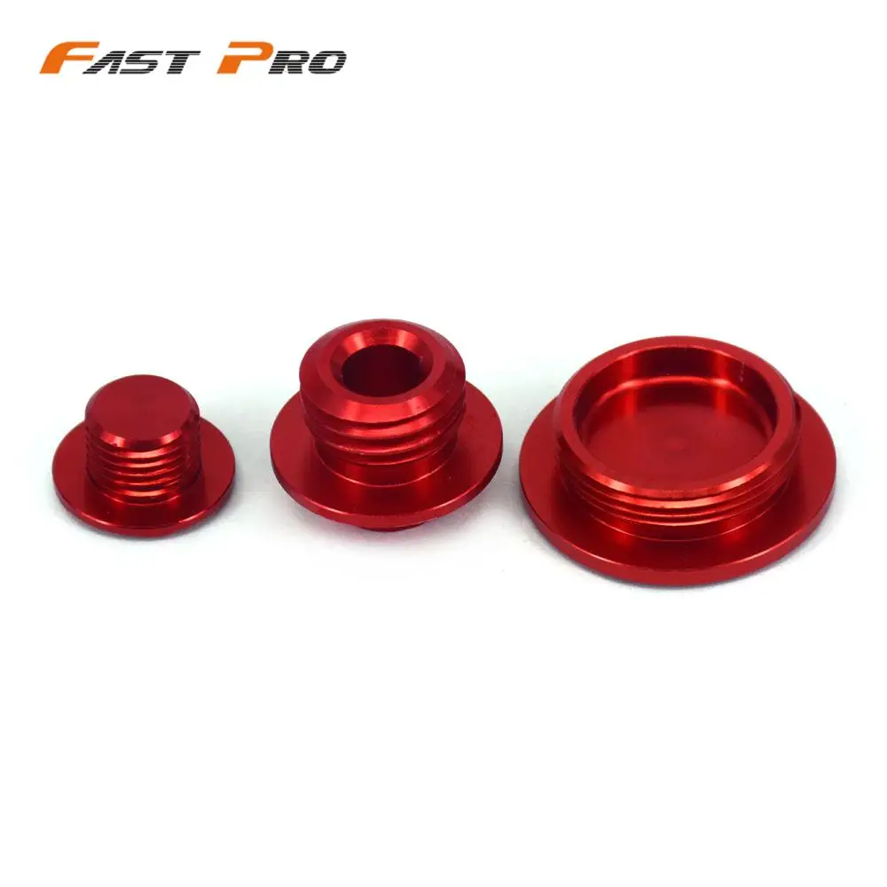 Engine Timing Oli Filter Cover Plugs Screw Bolts Set CNC For HONDA CRF150R CRF250R CRF450R CRF450X Super Cub 125 CA125A ABS