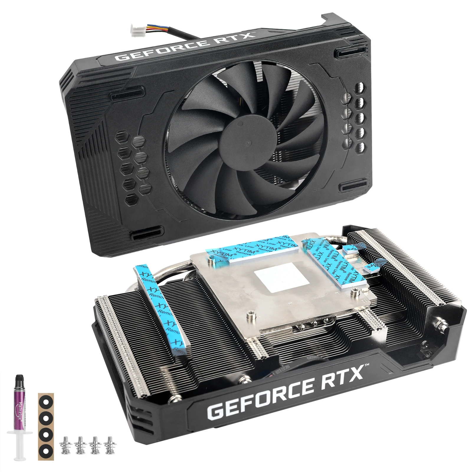 Diy Rtx 3060ti Dissipador de Calor Ventilador Refrigerador para Leadlek Rtx3060 ti Duplo Ventilador Placa Vídeo Radiador Refrigeração para Colocar em Itx Case - Imagem 3