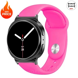 Premium Silicone Sport Band Strap - Universal Smartwatch Wristband Accessory - Watch 8 Classic (Barbie powder - 20)