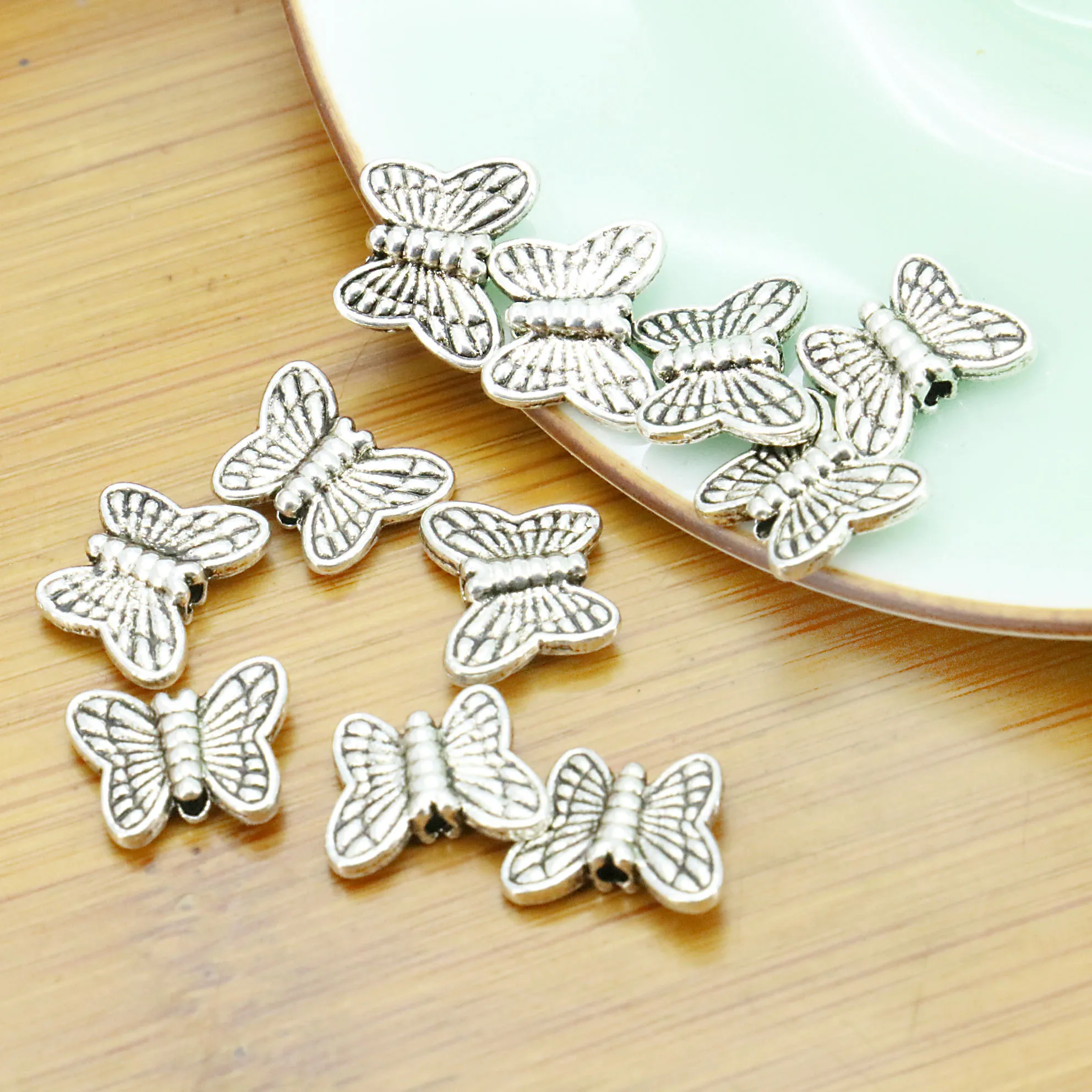 

10PCS Popular Butterfly Spacer Alloy DIY Findings Loose Beads Crafts Jewelry Making Design Accessories For Necklace Bracelet