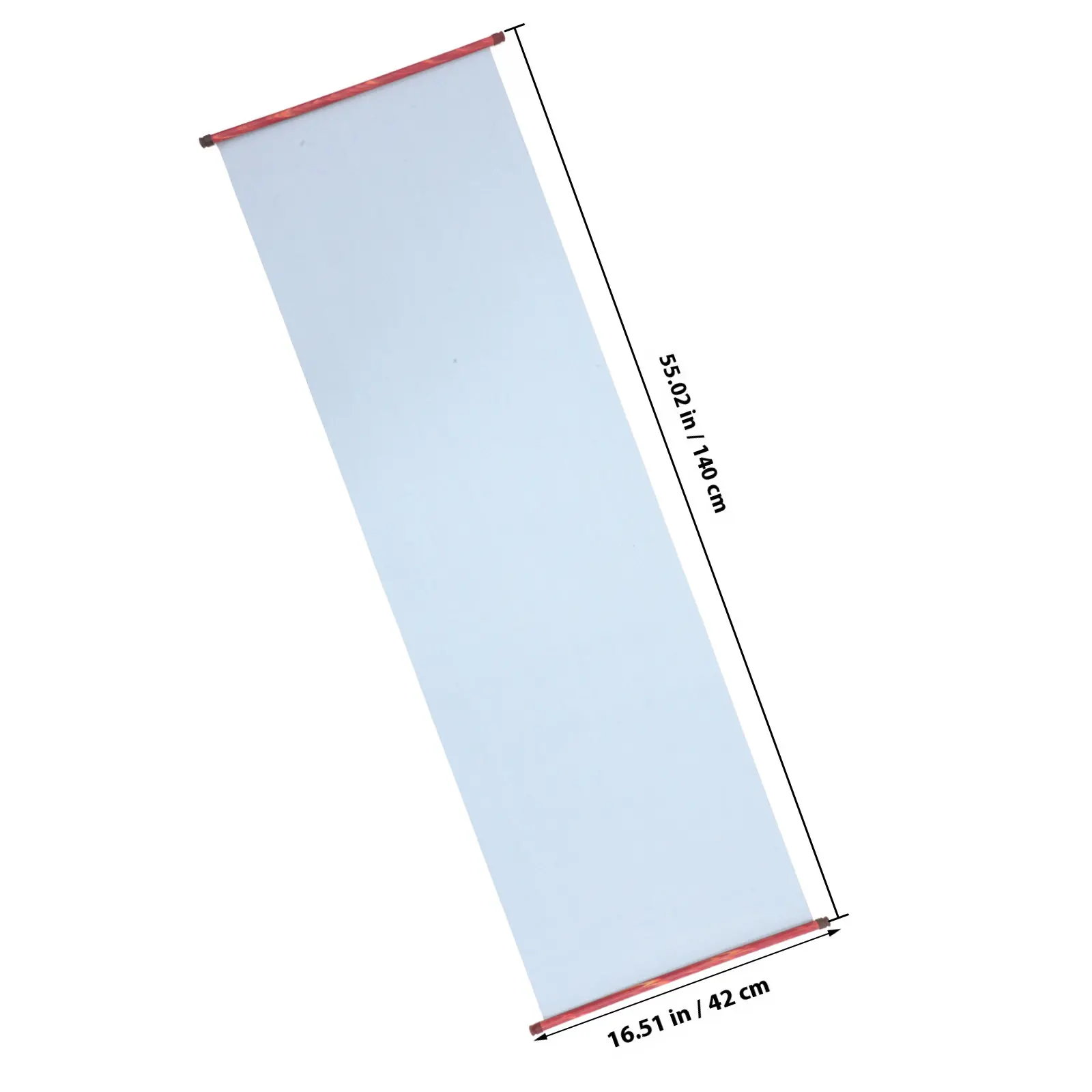 물 쓰기용 천 1.4m X 46Cm 재사용 가능한 서예 연습 스크롤 가정 학교 학생들을 위한 부드러운 모조 쌀 종이 표면