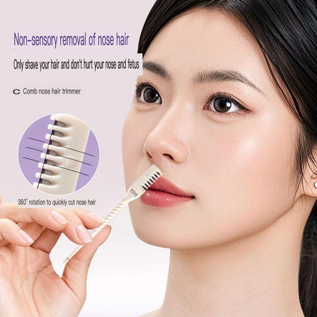 XIXI Comb Nose Hair Trimmer Beginners Start Scratch Prevention Easy Beginners Special Safety Tool