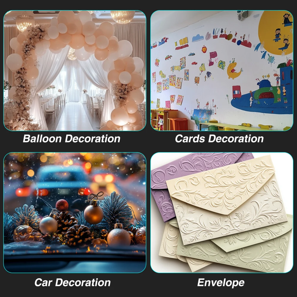 Description Picture 5 of item5 Sheets Nano Gel Mat Transparent Tape Round Traceless Removable Sticky Double-Sided Adhesive Tape For DIY For Fixed Item