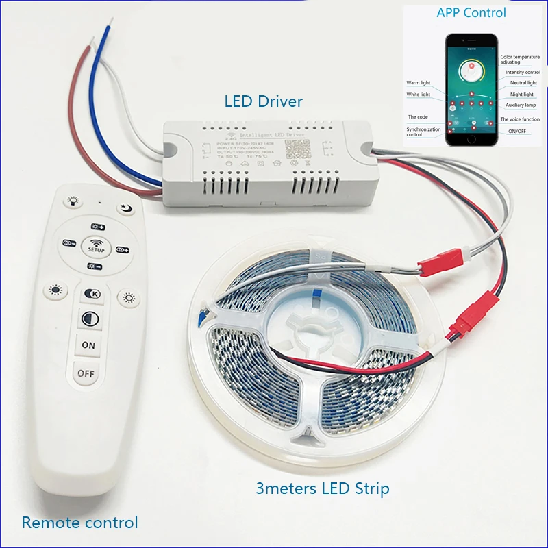 Intelligent LED Driver (50-70W)X2 With APP and 2.4G remote control LED ...