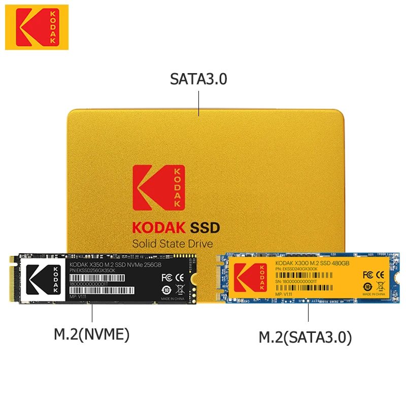 OriginalKODAKSSDSATA3DiskHDDM2NVME1TBMetalInternalSolid