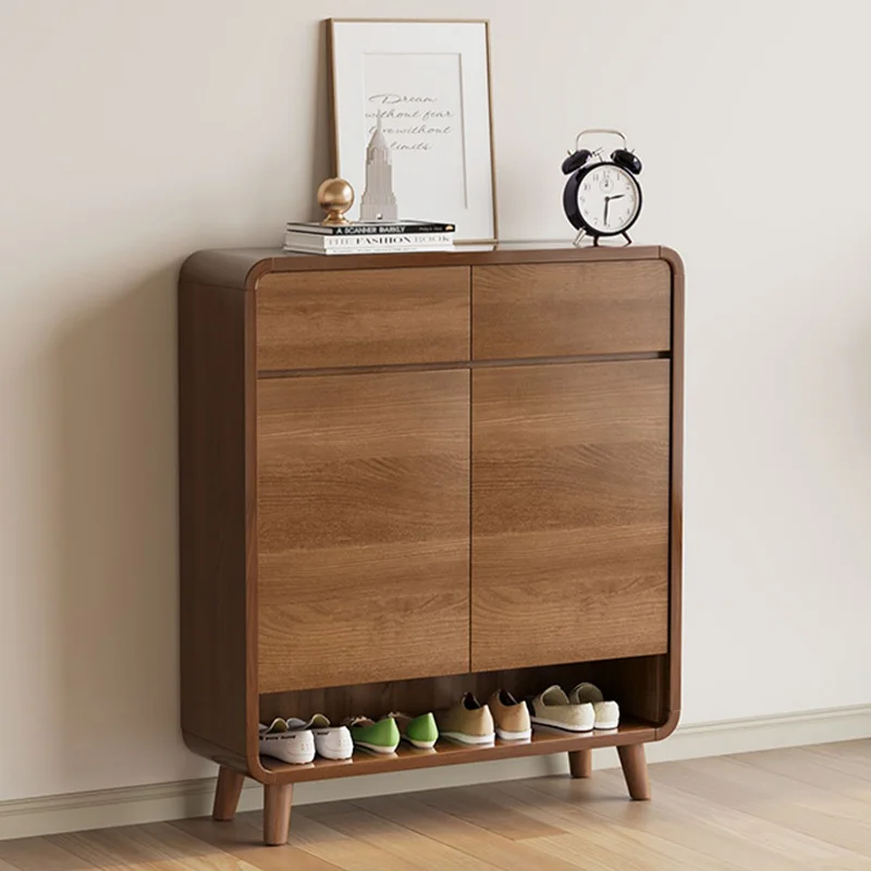 

Wooden Shoe Cabinets Nordic Display Stands Mobile Storage Rack Shoe Cabinets Living Room Armadi Da Soggiorno Room Furniture