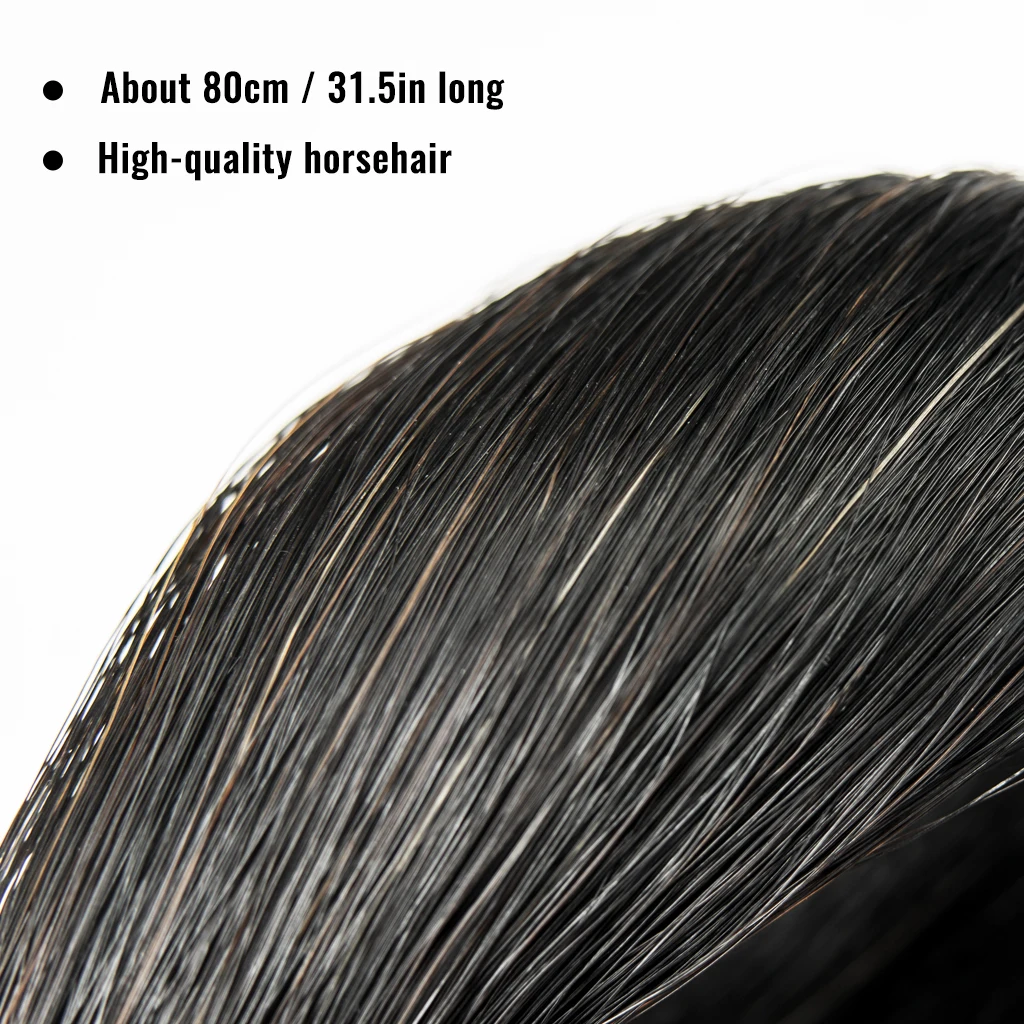 LOMMI 32 Inch Mongolian Horsehair Violin/Viola Bow Hair For Carbon Fiber Violin Bow Brazilwood Pernambuco Cello Double Bass Bow