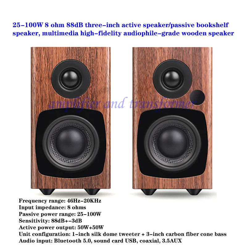 Passive Bookshelf Speaker Best Small Passive Speakers Three-inch