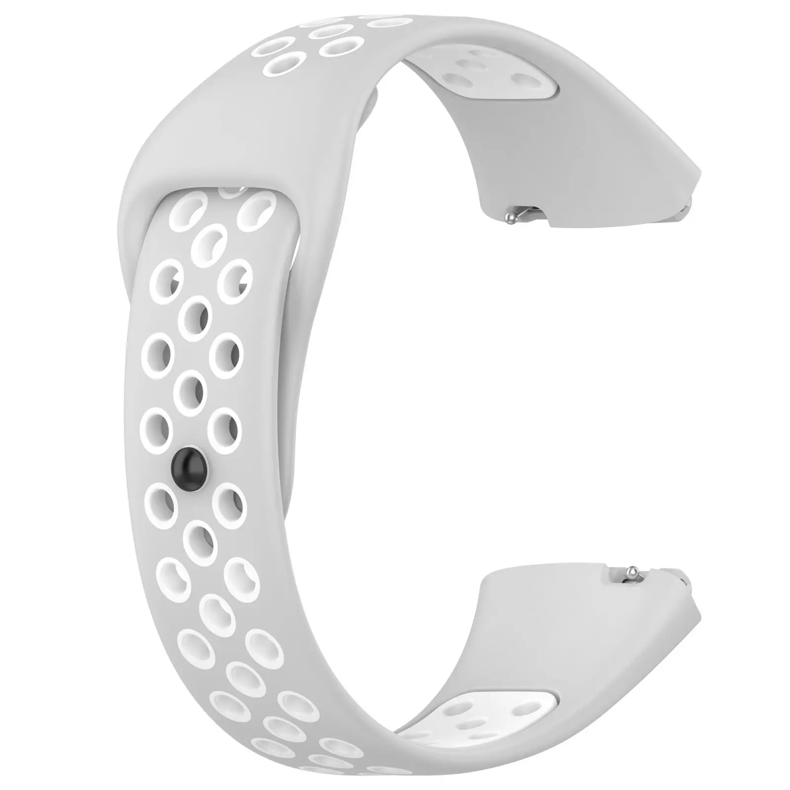 Soft Silicone Sport Band Rubber Watchband Double Color Wristband Bracelet