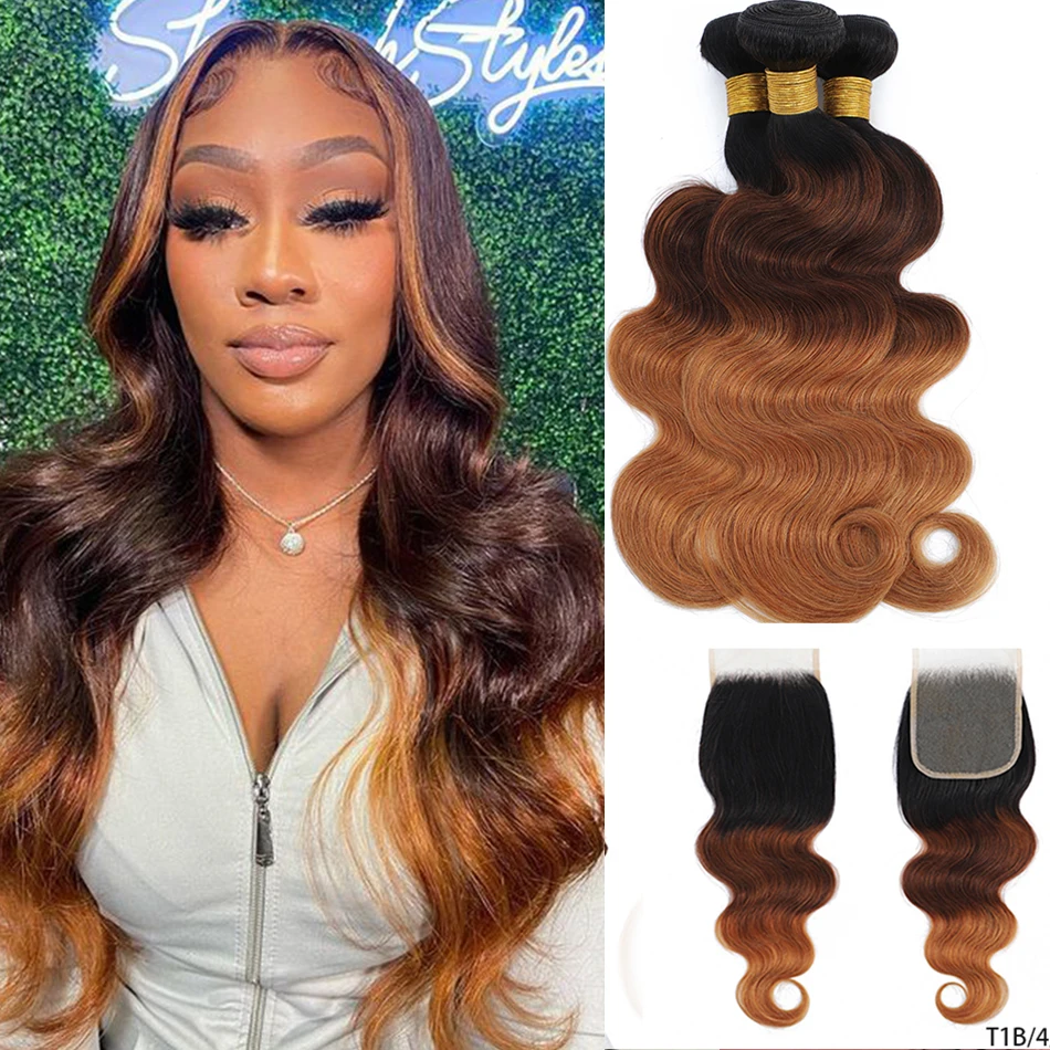 dreamdiana-12a-2-3-tone-ombre-body-wave-hair-3-bundles-with-4x4-lace-closure-100-brazilian-body-wave-human-hair-with-closure