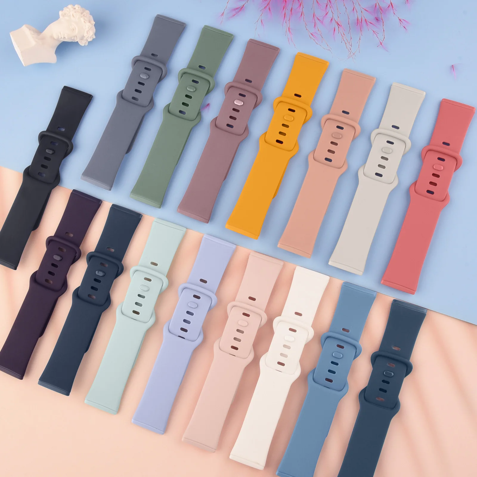 

Silicone Strap For Fitbit Versa 3 Versa 4 Watchband Wristband For Fitbit Versa Sense Bracelet Replacement Smartwatch Accessories