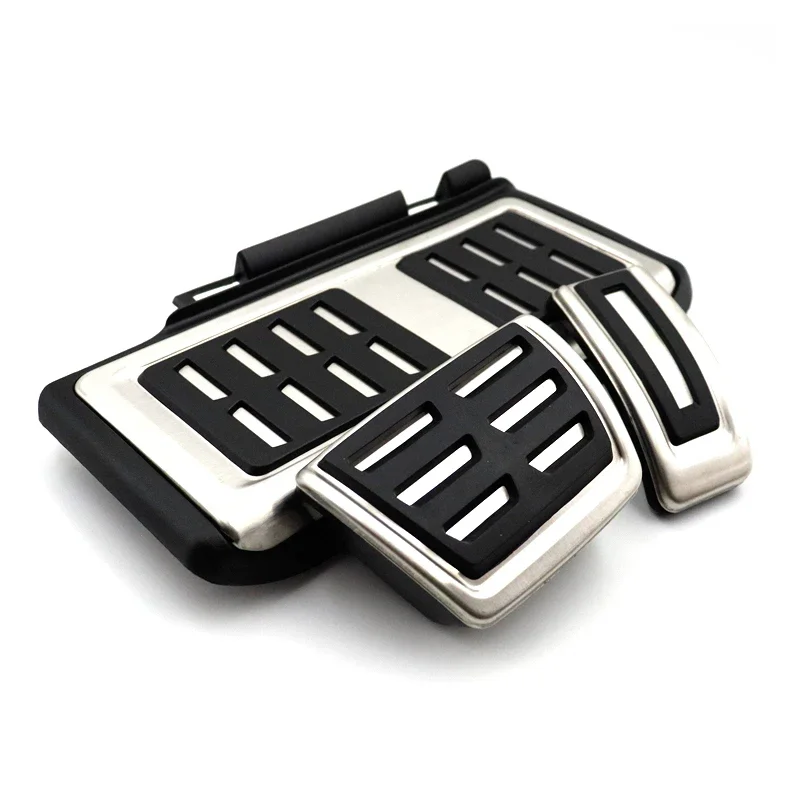 AT MT Car Foot Pedal Pad for Audi A3 8Y Non-slip Rubber Restfoot Stainless Steel Protection Auto Accessories