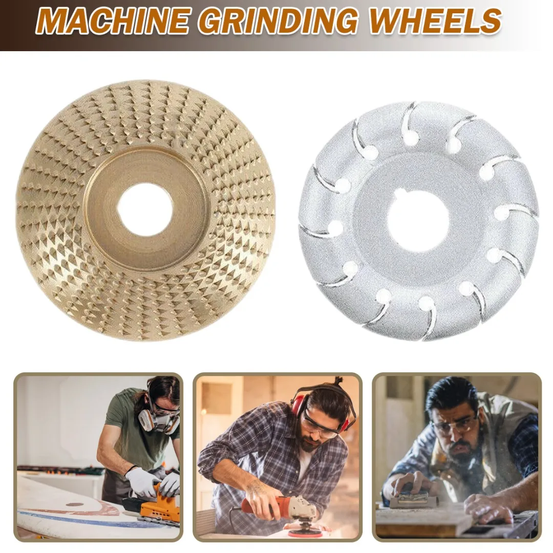 

2pcs Disc Wood Carving Angle Grinding Disc Wood Carving Tool Angle Grinder Round Disc Polishing Wheel
