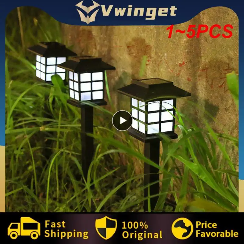 

1~5PCS Led Solar Pathway Lights Waterproof Outdoor Solar Lamp for Garden/Landscape/Yard/Patio/Driveway/Walkway Lighting