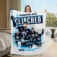 H-Hockey Warm Soft Plush Nap Blankets Sofa rug W-WinnipegS for Living Room J-jets Office Bedroom Home Travel Kid Gifts Flannel 1